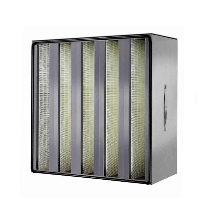 AccuraFil high-volume HEPA V-Bank filter with multiple mini-pleat banks